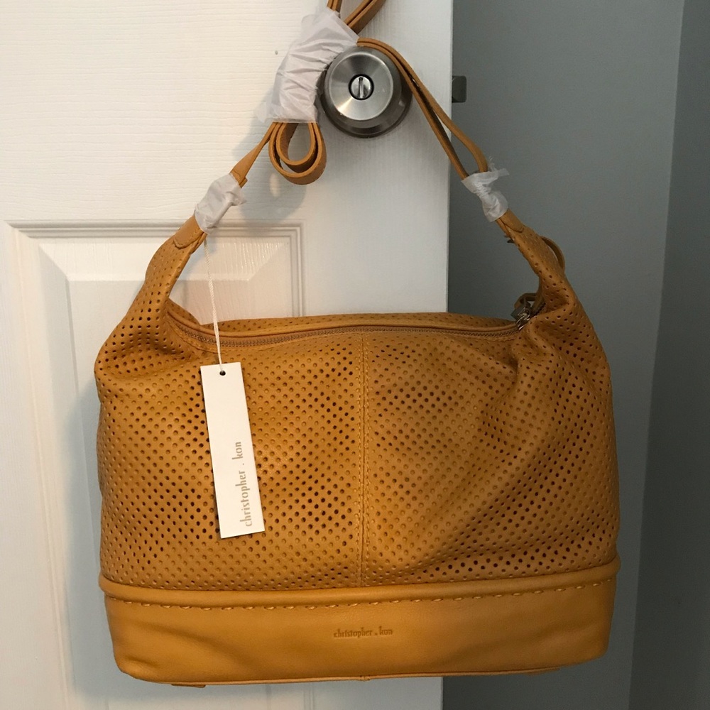 NWT Yellow Christopher Kon Shoulder Bag